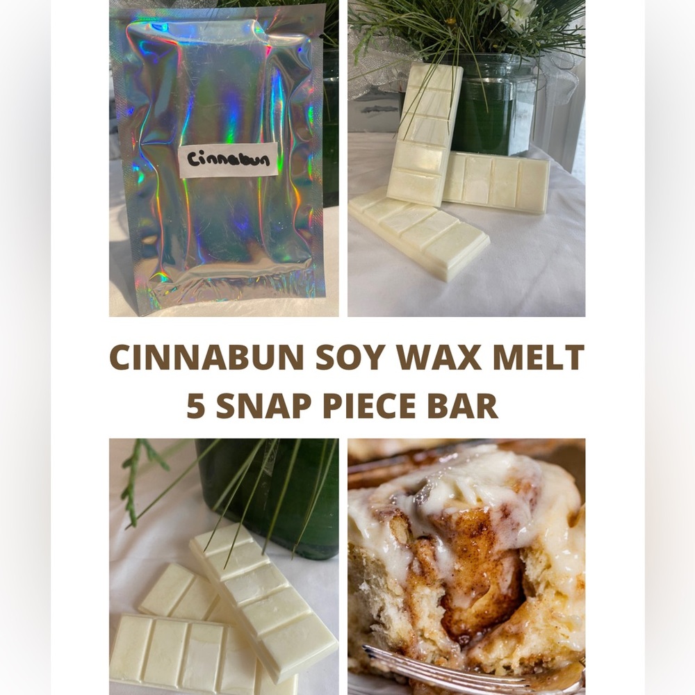 Cinnabun Scented 5 Piece Snap Bar Wax Melt